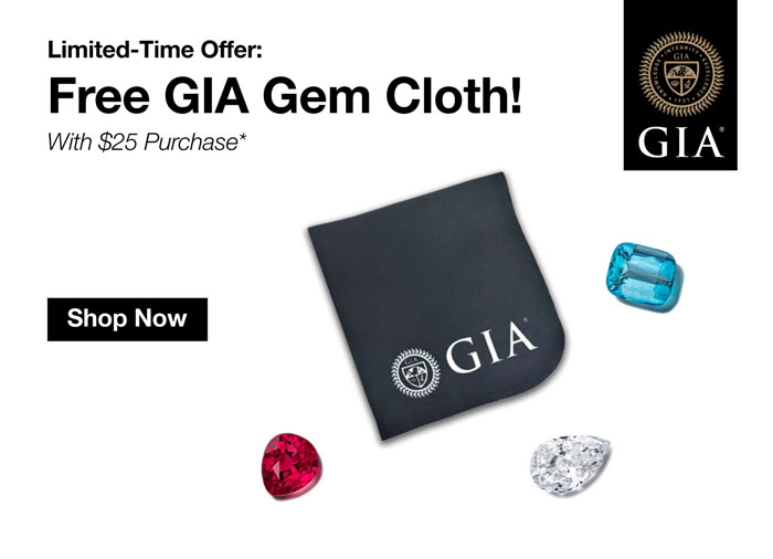 Free GIA Gem Cloth with $25 Purchase