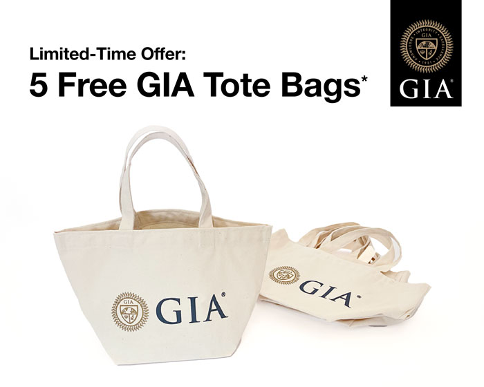Limited-Time Offer: 5 Free GIA Tote Bags
