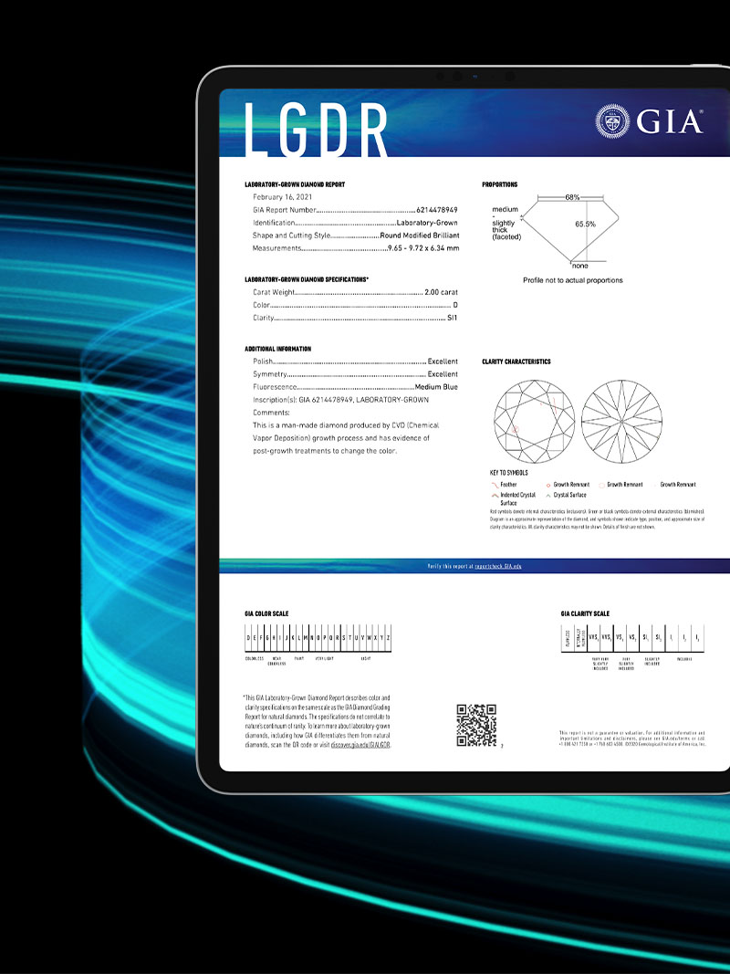 LaboratoryGrown Diamond Report (LGDR) by GIA